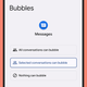 Google Messages supports bubbles on Android.
